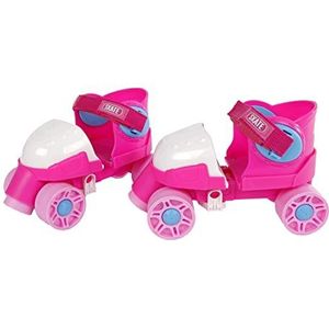 Kids Globe 720522 Rolschaatsen, roze, in grootte verstelbaar 24-30, inliner voor kinderen, skates met leerhulp), maat