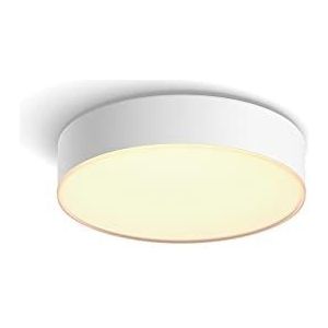 Philips Hue Enrave Plafondlamp - Warm Tot Koelwit Licht - Wit - 26cm - 1 Dimmer Switch Tot Koudwit