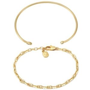 Fossil - Multi Style Armband Set - Goud - Messing