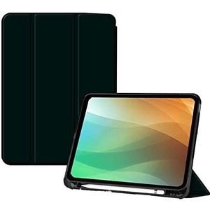 BXGH ipad 10,2 inch hoesje 7/8/9e generatie hoes 2019/2020/2021, beschermende lederen hoes, verstelbare standaard, automatisch wakker worden/slapen smart case voor Apple iPad 10,2 inch (zwart)