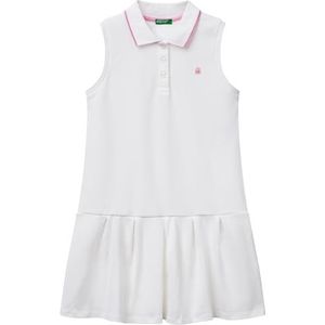 United Colors of Benetton Jurk, Wit, 150 cm