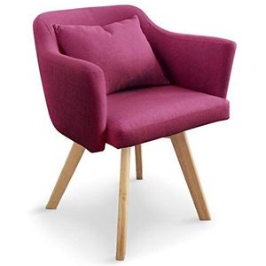 Menzzo stoel, stof, violet, 59