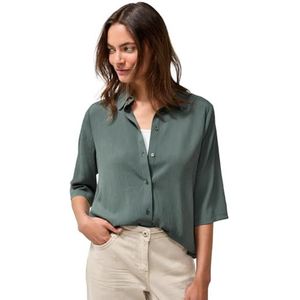 Blouse - Zomer - Lichte Viscosemix - Hemdkraag - Korte Mouwen