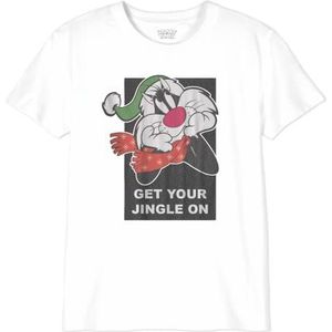 cotton division T-shirt voor jongens, Wit, 6 Jaren