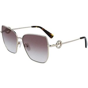 Longchamp bril voor dames, goud/kleurverloop/bruin/blauw, 58/15/140