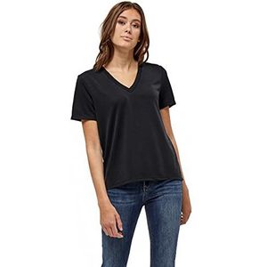 Peppercorn Philina T-shirt voor dames, Zwart, XL