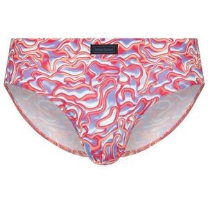 Bruno Banani Sportslip Artistry, oranje/roze/blauwe print, XL