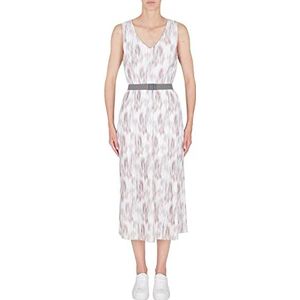 Armani Exchange Dames Plisse, Classic Fit Dress, Opt. White Secret Garden, Extra Small, Opt. Witte Secret Tuin, XS