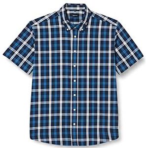 Seidensticker Men's Regular Fit Shirt met korte mouwen, donkerblauw, M, donkerblauw, M