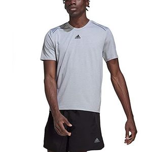adidas Heren T-shirt (korte mouwen) M HIIT Cool Tee, Halo Silver, HL8791, S