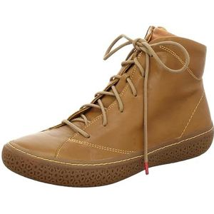THINK! Dames Tjub chroomvrij gelooid leer gevoerde enkellaarzen, 6000 Mostarda Combi, 39 EU