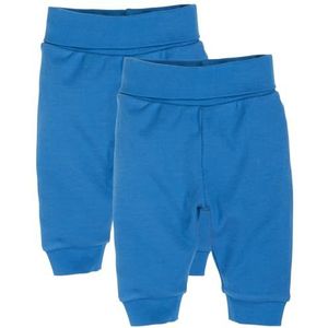 Playshoes Baby pompbroek, joggingbroek, 2 stuks, blauw, 74