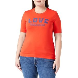 Love Moschino Dames Regular fit Short-Sleeved T-shirt, RED, 42, rood, 42