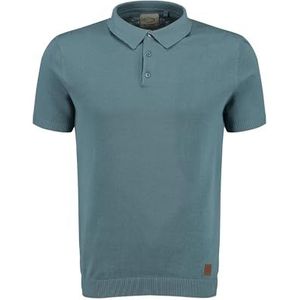 Key Largo - Shirt 'Siena' - Royal Blue - T-shirt - Knoopsluiting - Normale Pasvorm