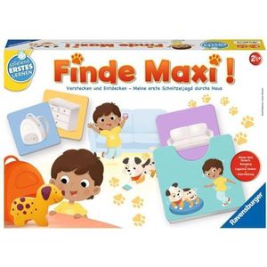 Ravensburger 24737 - Finde Maxi! - Lernspiel für Kinder ab 2,5 Jahren, Spielend Erstes Lernen für 1-2 Spieler: Verstecken und Entdecken - Meine erste Schnitzeljagd durchs Haus