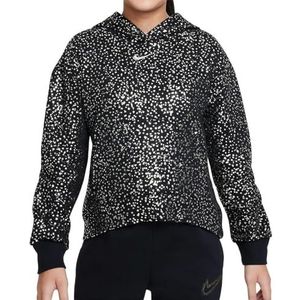 Nike NSW fleece AOP zwart/metallic goud XS, zwart/metallic goud, XS