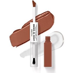 Wet n Wild Megalast Lock n' Shine, Dual-Ended Lip Color and Clear Gloss, Vitamin E and Jojoba Oil Enriched Formula, Lotus Petal Shade