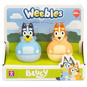 Giochi Preziosi Bluey Weu00000, complete set met 2 figuren Weebles-serie Bluey die altijd schommelen, maar nooit vallen, voor kinderen vanaf 18 maanden