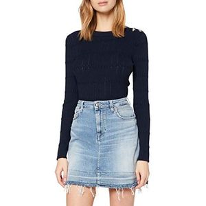 7 For All Mankind Dames A Line Skirt Jeans, lichtblauw, 28
