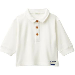 United Colors of Benetton Poloshirt voor kinderen, Wit, 56 cm