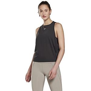 Reebok Dames Yoga Lange Tanktops, Zwart, XL