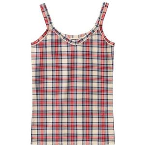 United Colors of Benetton Tanktop 35FH1H403 Tanktop, Tartan Beige 80B, OS dames, Tartan Beige 80B, Eén maat