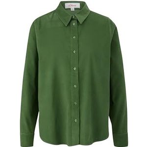 s.Oliver Sales GmbH & Co. KG/s.Oliver Cord Blouse voor dames, corduroy blouse, groen, 34
