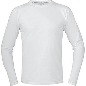 Texstar TS17 stretch T-shirt voor heren, met lange mouwen, maat M, wit
