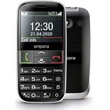 emporia ACTIVE | SeniorenHandy 4G Volt | Toetsenmobiele telefoon 4G Volt zonder contract | Mobiele telefoon met noodoproepknop | 2,3-inch display | Zwart