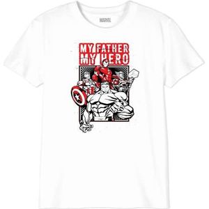 Marvel T-shirt voor jongens, Wit, 14 Jaren