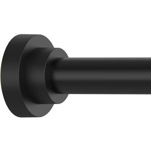 Thestoa Douchegordijnstang verstelbaar 109-198 cm, 1 inch diameter veerspanning gordijnroede zonder boren, anti-roest antislip douchegordijnstang voor badkamerspanning