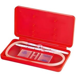 Marienfeld Complete set telkamer met dubbele voeding met twee hemacytometerdekglazen met donkere lijn, Neubauer-Improved System, 0,1 mm kamerdiepte