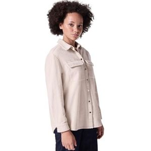 Street One Studio Corduroy blouse in relaxed fit, Pebble Beige, 44