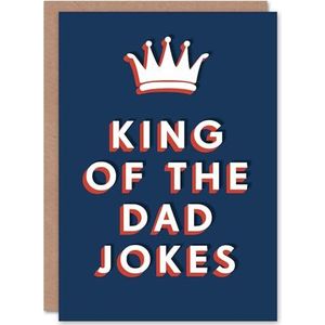 Verjaardagskaart Koning van Vader Grappen Voor Hem Man Man Papa Broer Zoon Papa Opa Wenskaart Fun Grappige Humor Grap