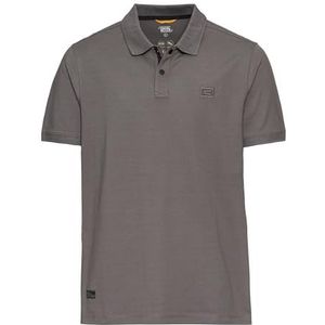 Camel Active - Poloshirt - Korte Mouwen - Camel - Materiaalmix - Regular Fit