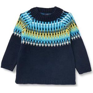 Koton Babyboys Sweater Stand-up Neck Lange Mouwen Etnisch Patroon Trui, meerkleurig (mix), 3-4 Jaar