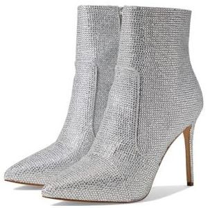 Michael Kors Rue Stiletto Bootie, dameslaarzen, zilver, 41 EU, Zilver, 41 EU