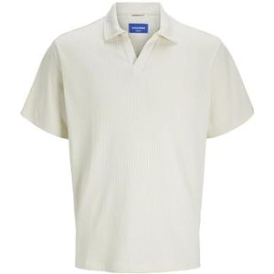 JACK & JONES Joracapulco Textuur Polo Ss voor heren, antiek wit., XL