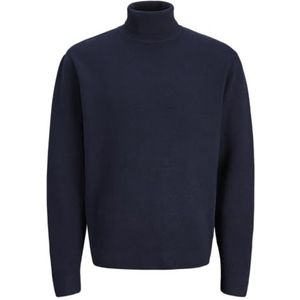 Jack & Jones - Jprblamilano Stitch Knit Roll Neck - Trui - Naval Academy/Melange