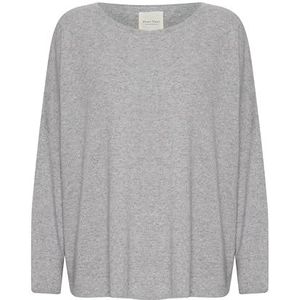 Part Two TilaPW Damestrui, losse pasvorm, lange mouwen, Medium Grey Melange, M
