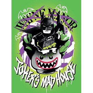 DC Comics LEGO Batman Joker's Madhouse Canvas Print, 60 X 80 cm - Veelkleurig