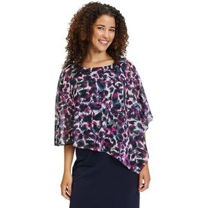 Vera Mont Cocktailjurk voor dames met patroon, roze/blauw, 38