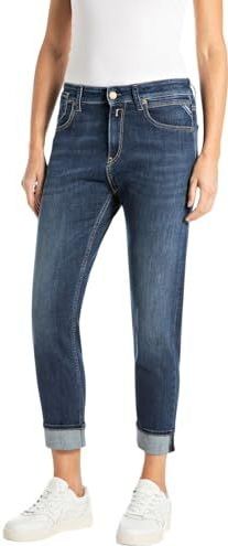 REPLAY Dames Jeans Marty Stretch, Dark Blue 007 (blauw), 24W/28L, 007, donkerblauw, 24W / 28L