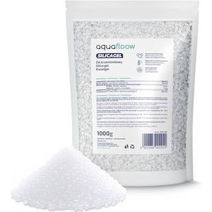 Aquafloow Silica Gel 1000g Regenereerbare silicagel, adsorptie-ontvochtiger zonder indicator, effectief absorberend en veelzijdig, tegen schimmel en corrosie, vochtigheid en mist in de auto