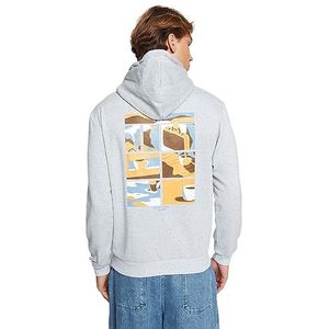 Trendyol Heren capuchon effen Regular sweatshirt, grijs, S, Grijs, S