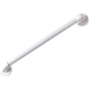 Geribbelde handgreep van kunststof 30 cm wit