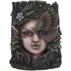 Nemesis Now Flora Tree Goddess Face Planter 17,3 cm, hars, bruin, gegoten in de fijnste hars, vakkundig handgeschilderd