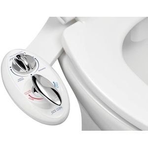 Luxe bidet, Neo 320 Mechanisch bidet met wc-aansluiting, zelfreinigende dubbele sproeier, warm en koud water.