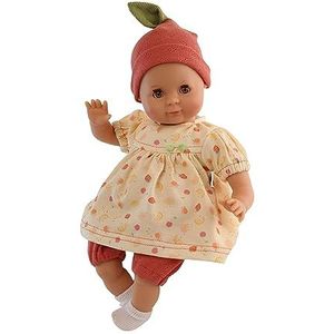 Schildkröt pop Schlummerle (32 centimeter, schilderhaar en bruine slaapogen, kleding aardbeimotief, vanaf 36 maanden, speelgoedpop) 243229