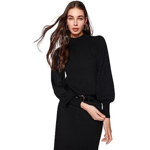 Trendyol Acryl Trui - Zwart - Regular S Black, Zwart, S